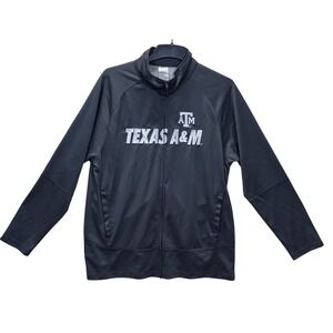 Texas A&M Aggies Pro Edge Full Zip Track Jacket Mens L/G‎ Gray